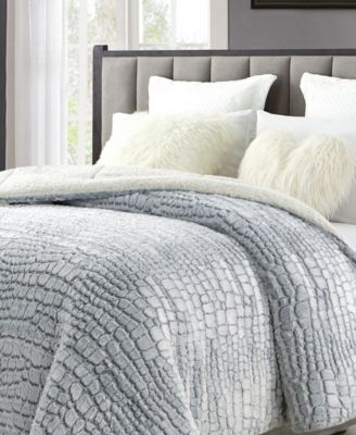 cathay home home reversible and sherpa comforter