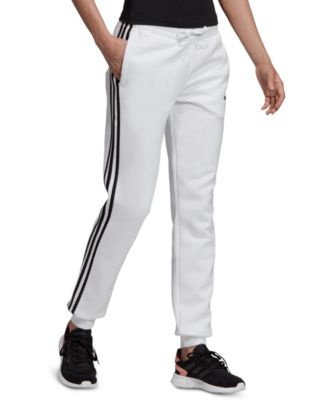 adidas 3 stripe joggers womens grey