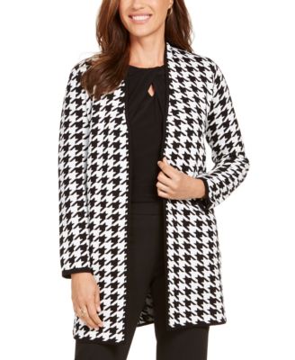 houndstooth long jacket