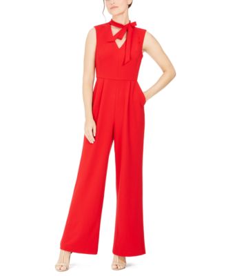 petite red jumpsuit