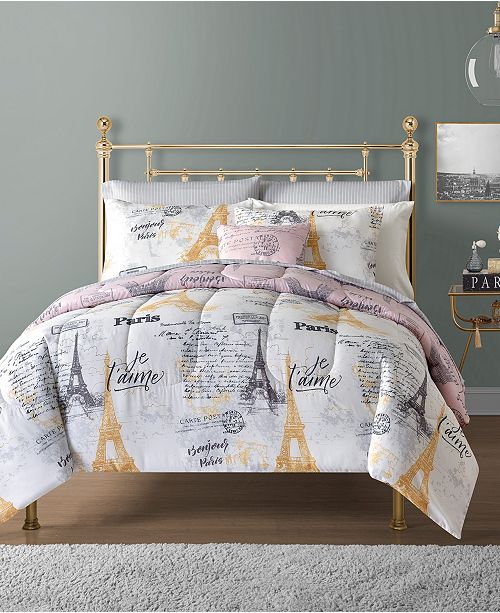 Sunham Paris 12 Pc Reversible Comforter Sets Reviews Bed In A Bag Bed Bath Macy S