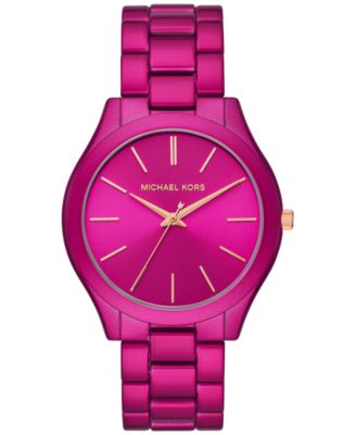 pink michael kors watch