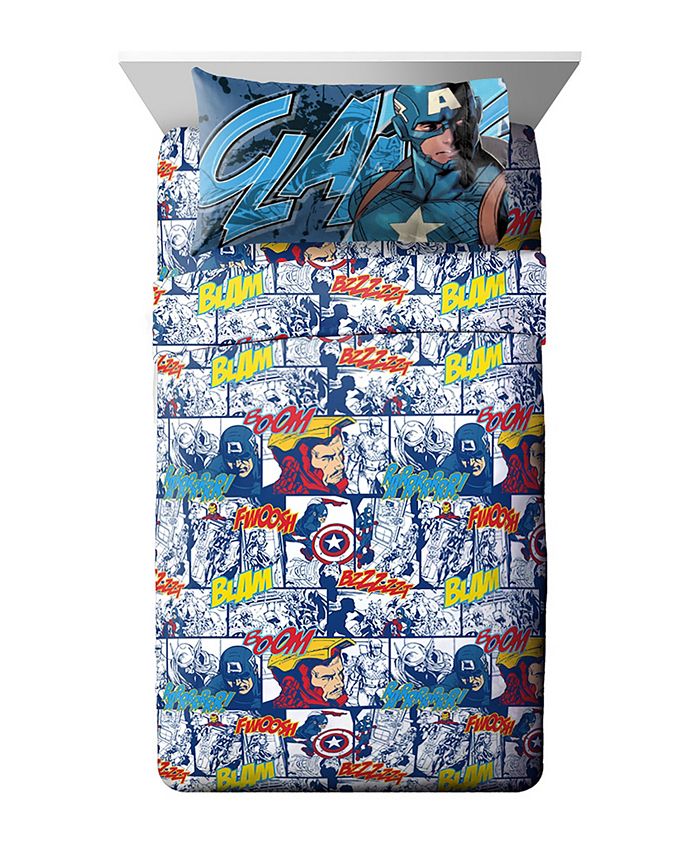 Marvel Avengers 3-Piece Twin Sheet Set & Reviews - Bed in a Bag - Bed ...