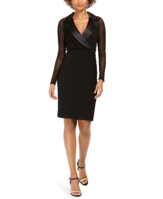 adrianna papell tuxedo dress