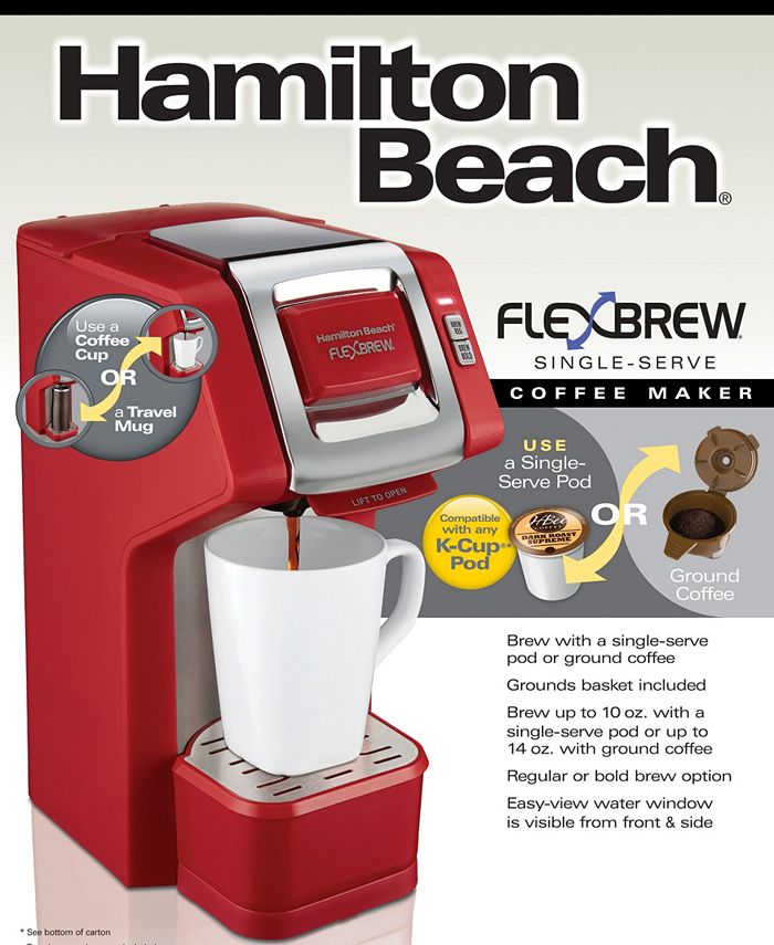 Hamilton Beach FlexBrew Deluxe SingleServe Coffee Maker & Reviews