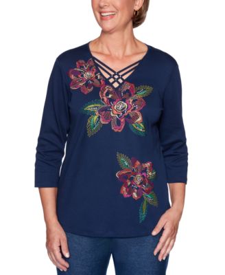 alfred dunner petite tops macys