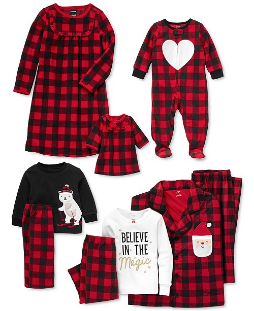 Carter S Buffalo Check Family Pajamas Collection Reviews Pajamas Kids Macy S