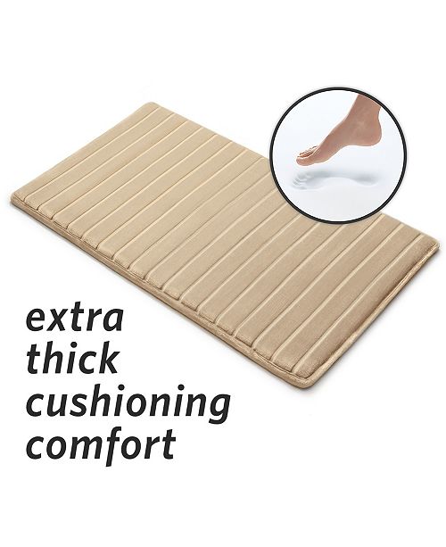 Microdry Charcoal Infused 21 X 34 Memory Foam Bath Mat Reviews Bath Rugs Bath Mats Bed Bath Macy S