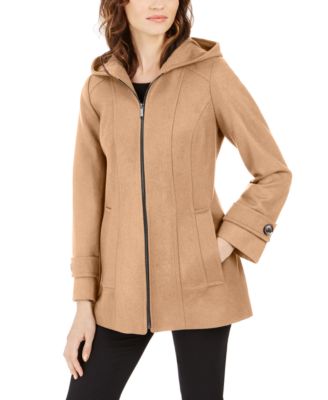 petite hooded coat