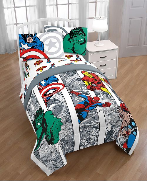 Disney Marvel Comic Twin 6 Pc Comforter Set Reviews Comforters Fashion Bed Bath Macy S