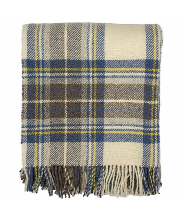 Prince of Scots Highland Tartan Tweed Pure New Wool Throw & Reviews ...
