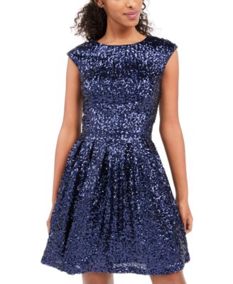 grey chiffon sparkly beaded prom dress
