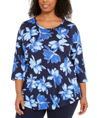 macy's plus size tops jm collection