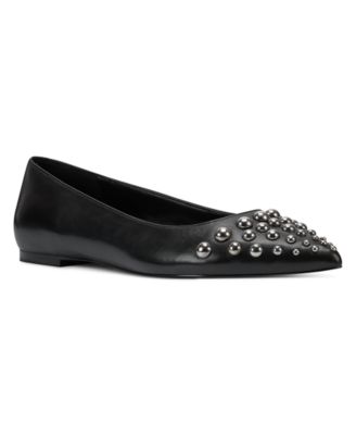 nine west studded flats
