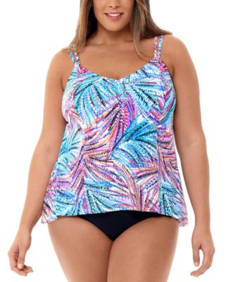 macys plus bathing suits