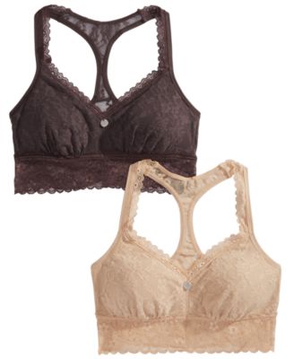 tan lace bralette