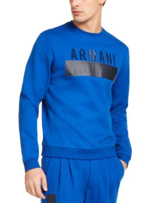 armani exchange blue hoodie