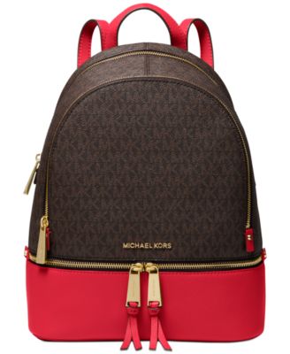 michael kors brown backpack purse