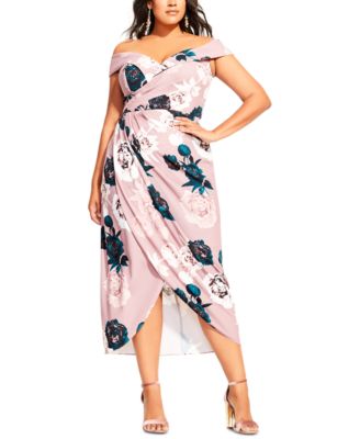 macys plus size wrap dress