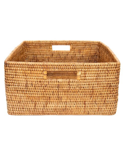 Artifacts Trading Company Rattan Square Storage Basket Reviews Macy S
