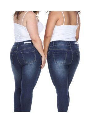 macys plus size white jeans