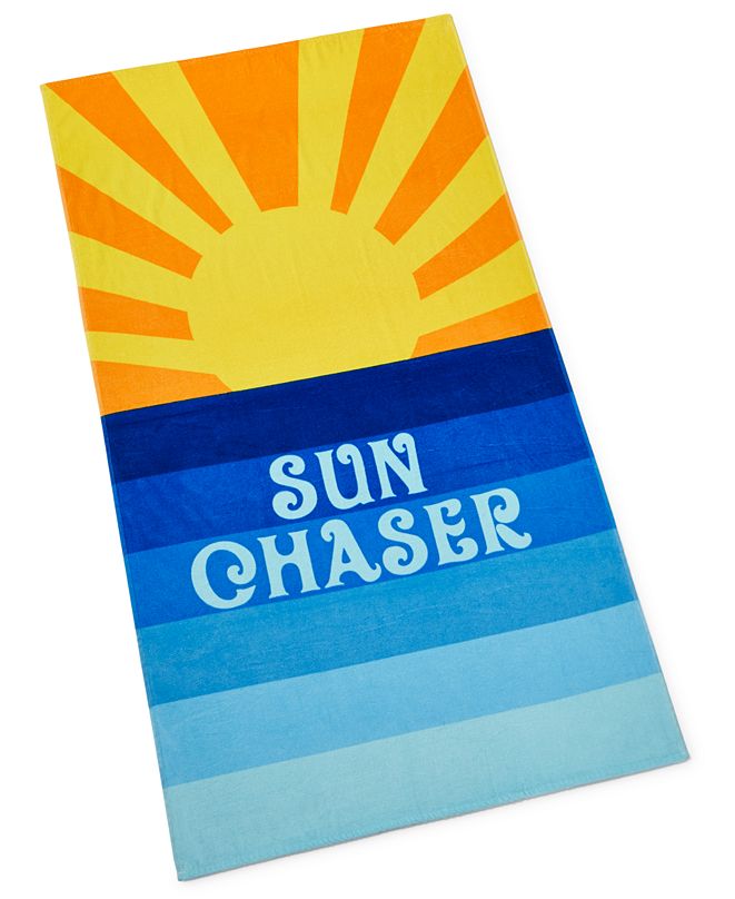 Martha Stewart Collection CLOSEOUT! Sun Chaser Beach Towel, Created for