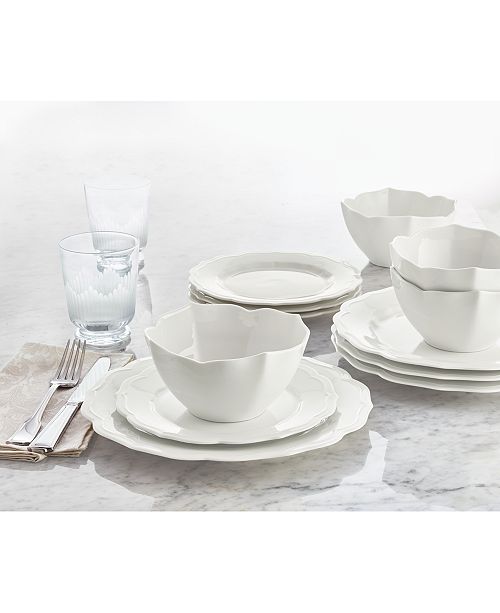 Hotel Collection Classic Baroque 12 Pc Dinnerware Set Service For 4 Created For Macy S Reviews Dinnerware Dining Macy S