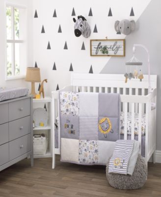 belle elephant walk 4 piece crib bedding set