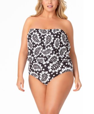 strapless swimsuits plus size