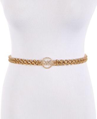 michael kors gold chain belt