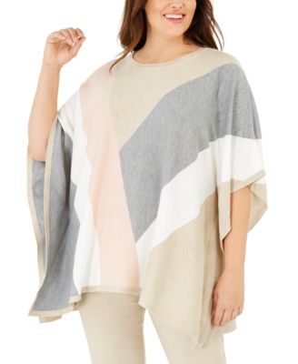 macys poncho sweater