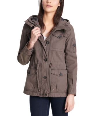 Levi's Women's Hooded Military Jacket 