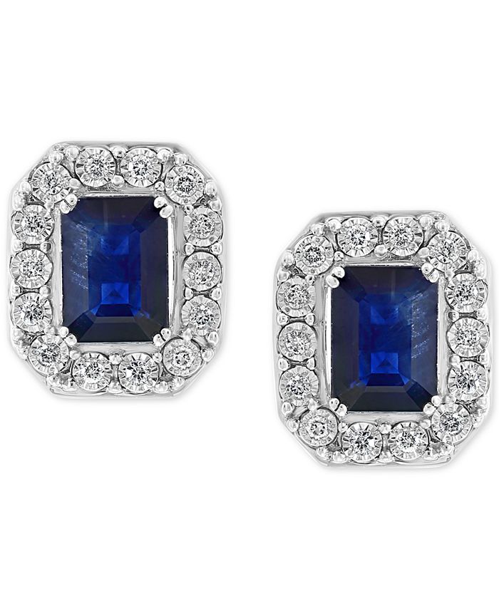 EFFY Collection EFFY® Sapphire (2-1/10 ct. t.w.) & Diamond (1/5 ct. t.w ...