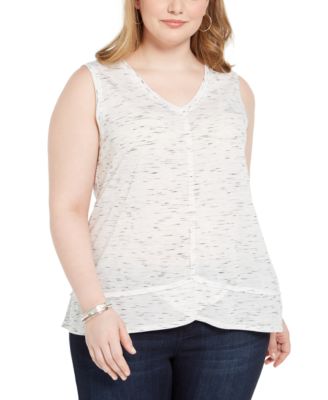 macys plus size tank tops