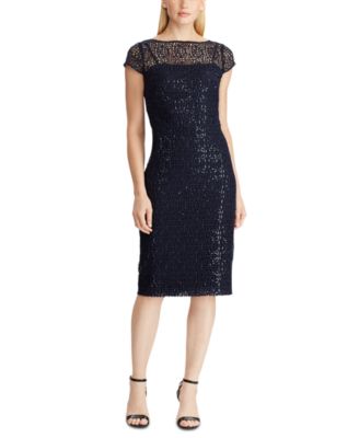 ralph lauren lace dress macy's