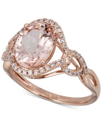 macy's engagement rings rose gold