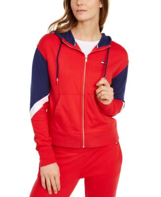 tommy hilfiger zip hoodie women's