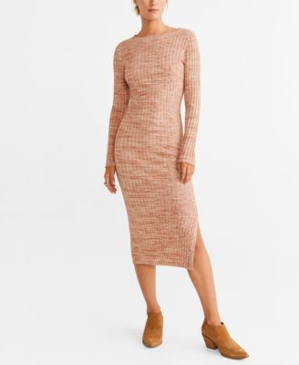 mango knit long dress