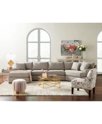 Furniture Closeout Carena Fabric Sectional Collection Created For Macy S Reviews Furniture Macy S