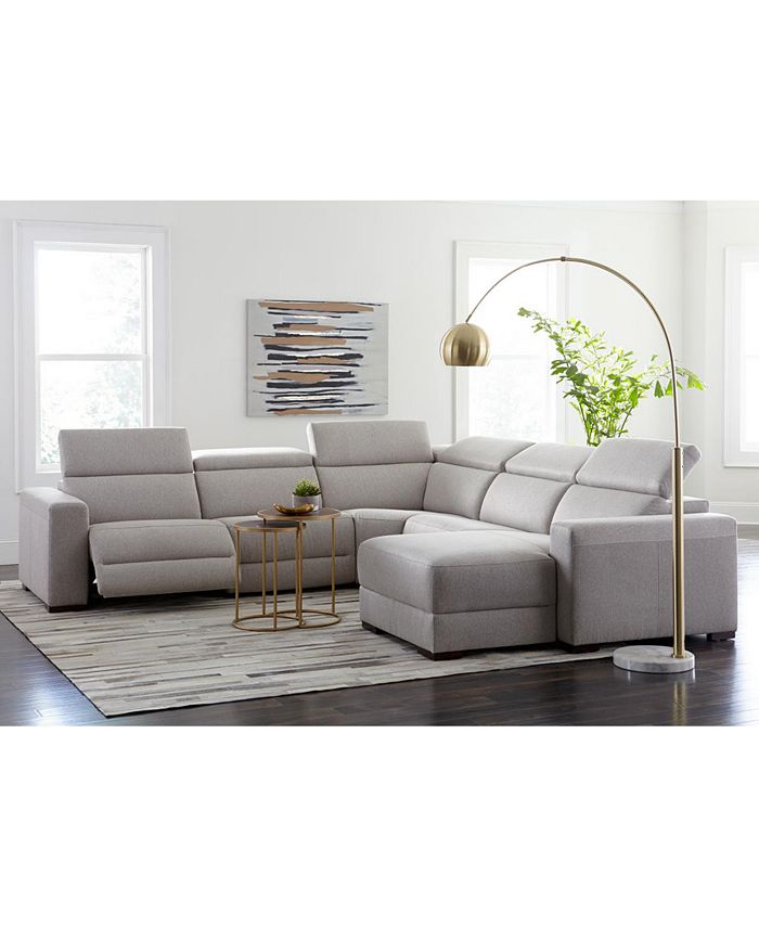 Furniture Nevio 3 Pc Fabric Sectional Sofa With Chaise 1 Power Recliner And Articulating Headrests Created For Macy S Reviews Furniture Macy S New paint colors for living room. nevio 3 pc fabric sectional sofa with chaise 1 power recliner and articulating headrests created for macy s