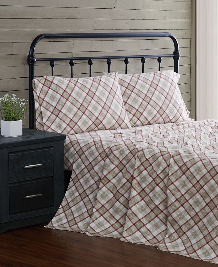 London Fog 4Piece Flannel King Sheet Set & Reviews Sheets