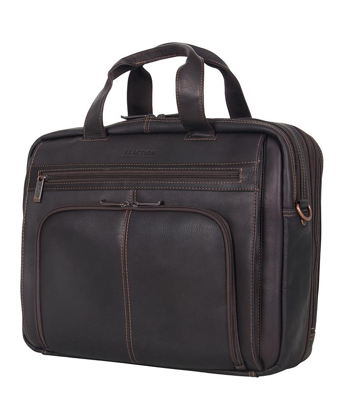 Cole Reaction Colombian Leather Laptop Briefcase & Reviews