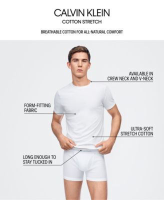 calvin klein men's undershirts cotton stretch