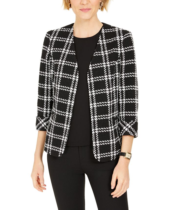 kasper plaid jacket