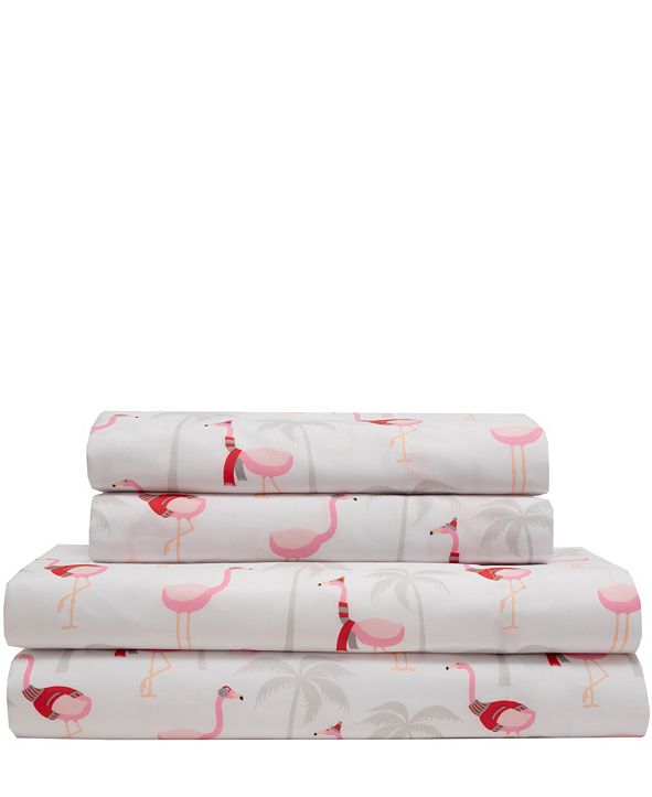 Elite Home Microfiber Holiday Print Full Sheet Set & Reviews Home
