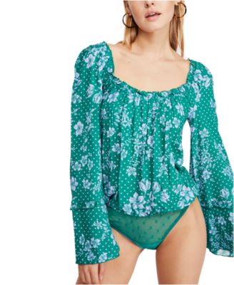 macys free people bodysuit