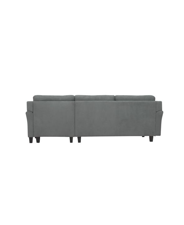 Lifestyle Solutions Harvard 3 Seat Sectional Sofa Upholstered