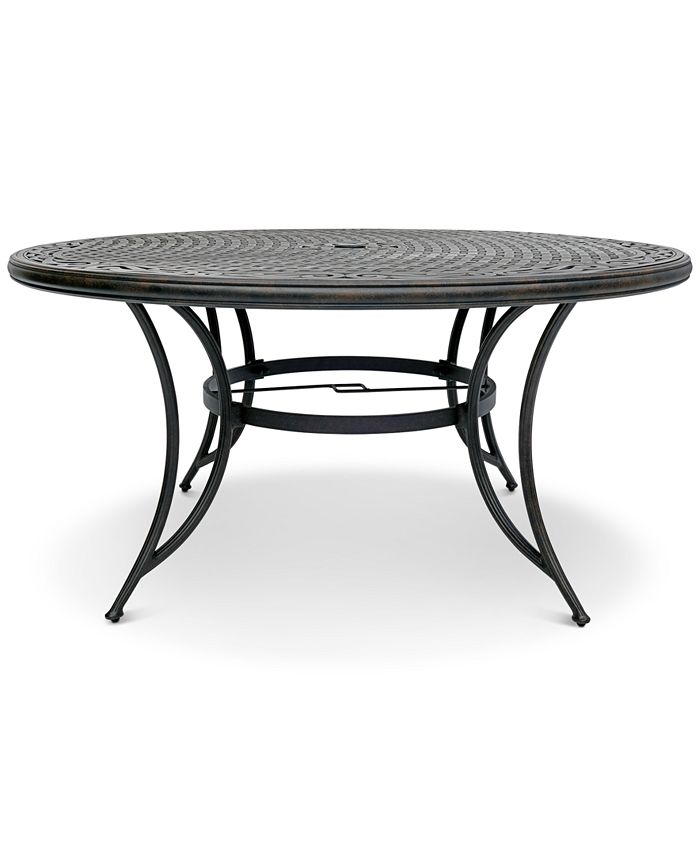 Furniture Beachmont II Outdoor 7Pc. Dining Set (60" Round Table and 6 Dining Chairs), Created