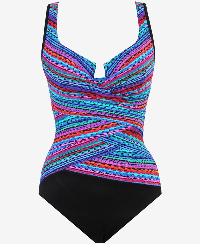 Miraclesuit Carnivale Layered Escape One Piece Swimsuit & Reviews ...