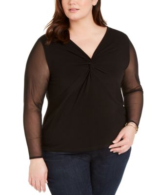 macy's inc plus size tops